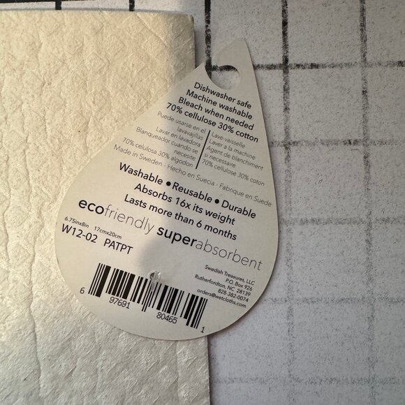 Wet-It! Swedish Treasures Dishcloth & Cleaning Cloth -Set of 2 - Picture 2 of 3
